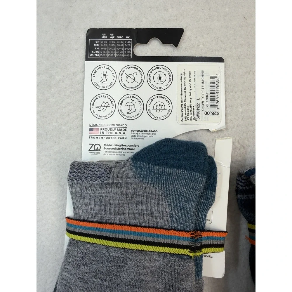 3 Pairs of SmartWool Snowboard Targeted Cushion Over The Calf Socks Size Large